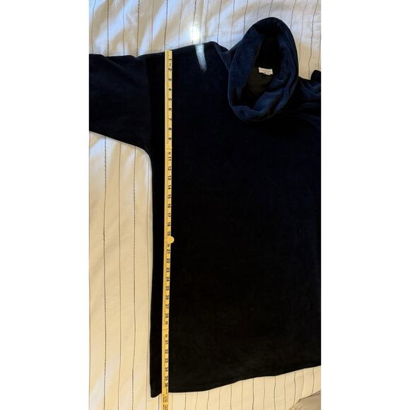 J Jill Pure Jill | Women’s Ribbed Cowl Neck Long Sleeve Shift Dress Black 2X - Picture 8 of 8